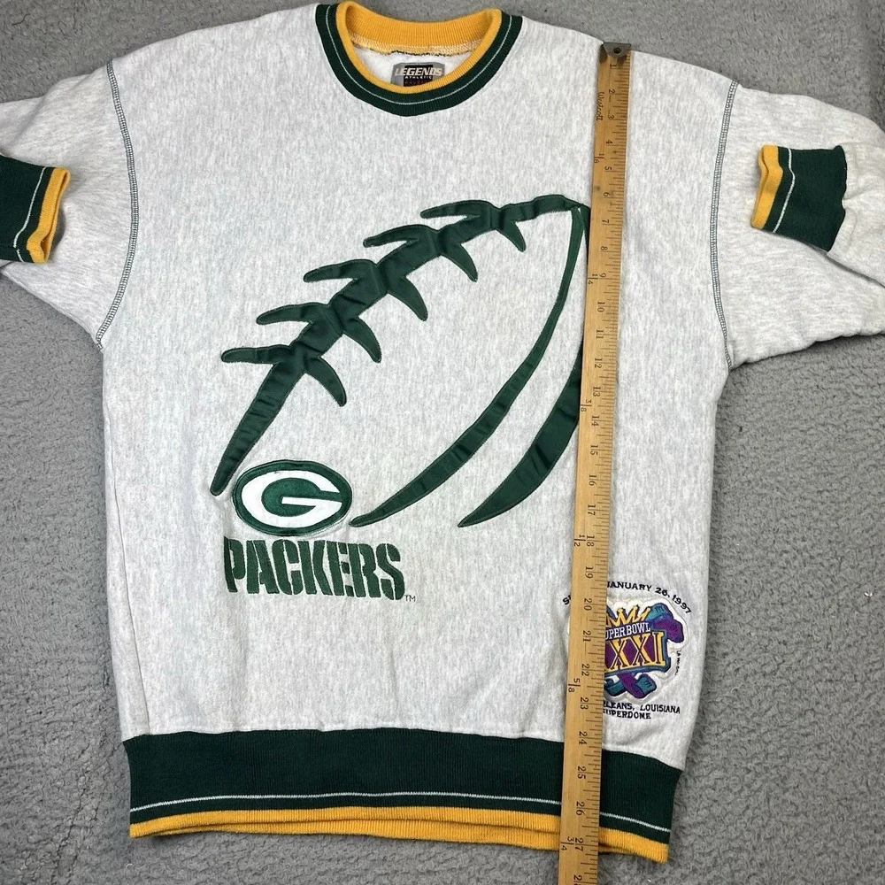 Vintage Green Bay Packers Legends Athletic Sweatshirt Superbowl Mens L USA Made